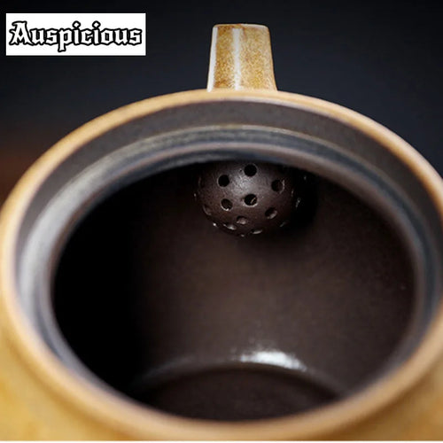 Theiere japonaise ceramique artisanale poignee laterale infuseur