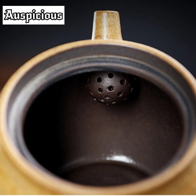 Theiere japonaise ceramique artisanale poignee laterale infuseur - vue 4 sur 7