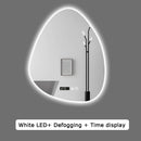 miroir intelligent multifonction avec haut-parleur bluetooth et led réglable