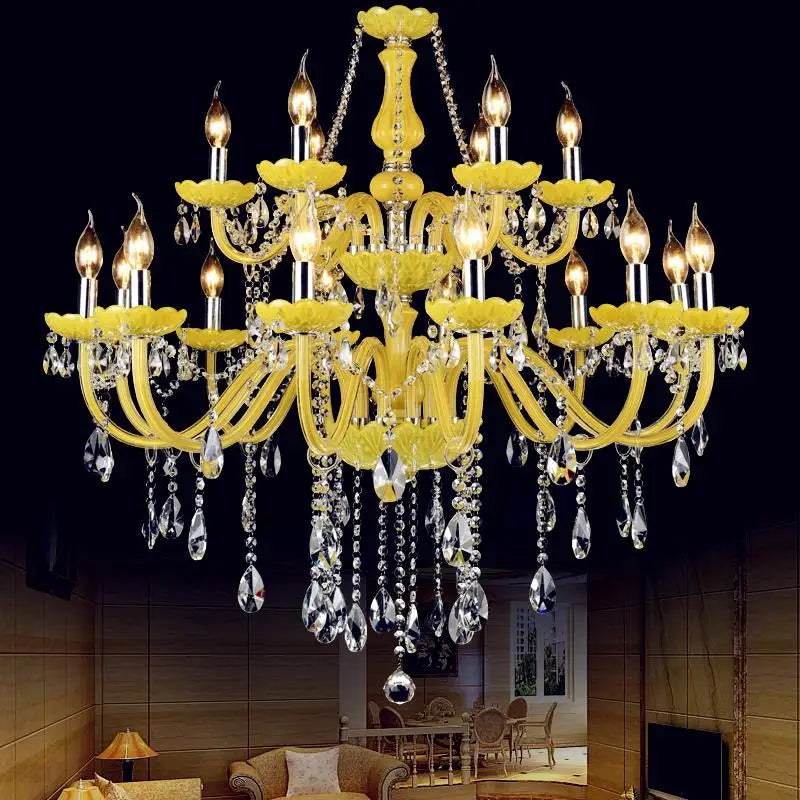 lustre en cristal fantaisie pour mariage moderne élégant - vue 10 sur 13