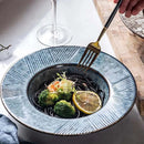 Assiette creuse ceramique style chapeau paille japonais kawaii