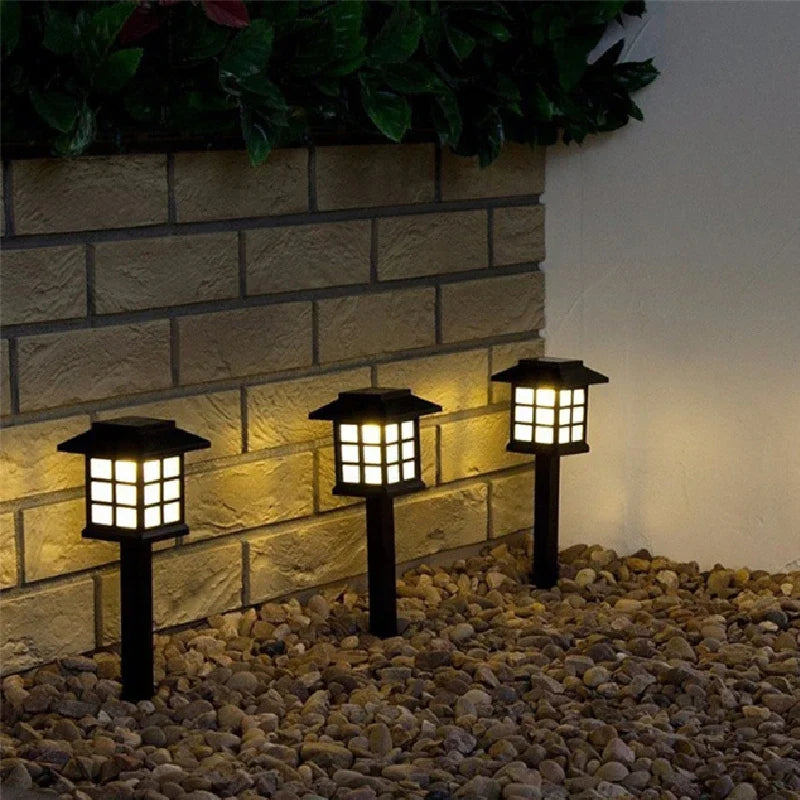 lampe de jardin solaire led étanche à changement de couleur - vue 3 sur 7