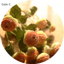 fleurs artificielles en soie roses et renoncules pour décoration de mariage