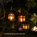 LED lumières solaires bougie lanterne extérieure palais lanterne lampe de jardin avec crochet paysage éclairage lampadaires étanche noël