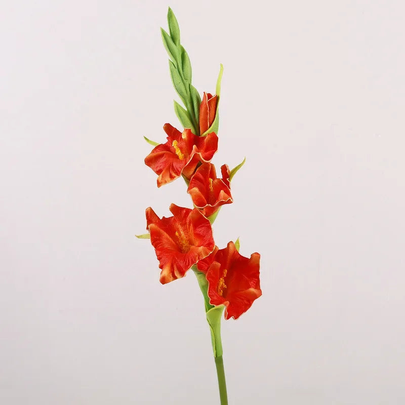 fleurs artificielles glaïeuls pour décoration de fête et bureau - vue 10 sur 12