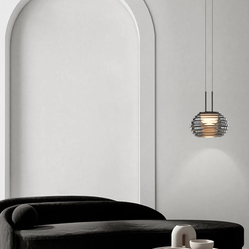 lustre led moderne minimaliste adapté aux commerces et cafés - vue 5 sur 8