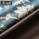 Rideau occultant motif feuillage pour chambre salon