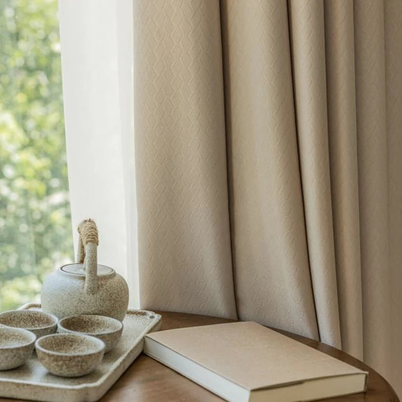 Rideau occultant moderne thermique pour salon et chambre - vue 2 sur 8