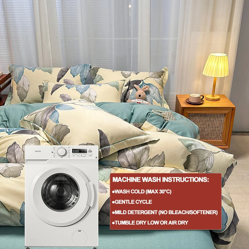 housse de couette en coton ultra douce avec fermeture éclair