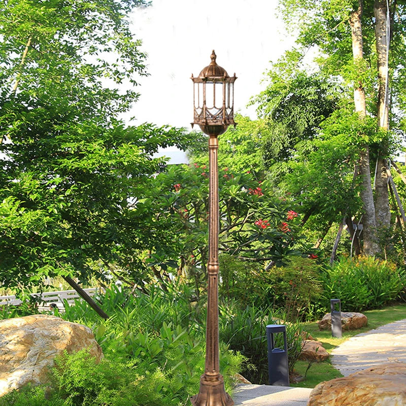 lampe de jardin aluminium moulé imperméable pour extérieur et paysage - vue 5 sur 8