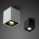 Spot Carré LED plaine COB plafond simple tête GU10 remplaçable