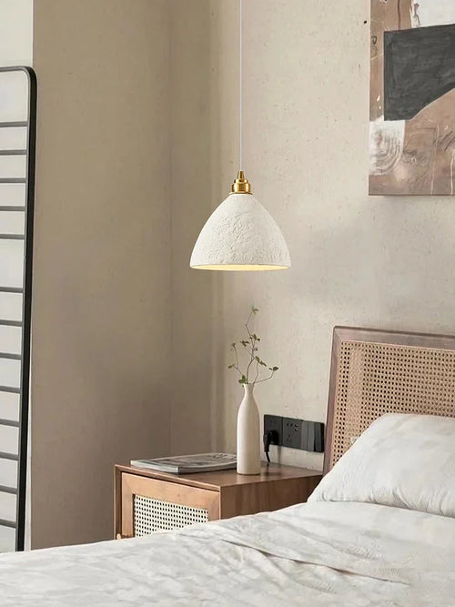 suspension artisanale wabi-sabi pour ambiance japonaise moderne - vue 5 sur 16