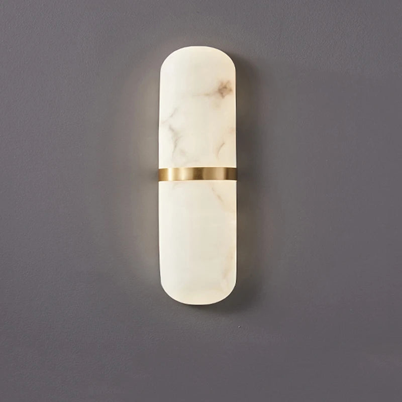 applique murale led demi-cylindre imitation marbre