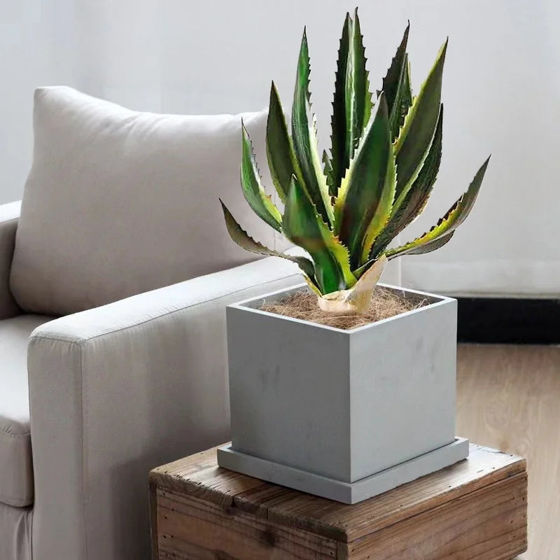 plantes succulentes artificielles aloe vera décoration intérieure et extérieure - vue 3 sur 8