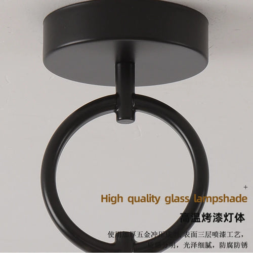 plafonnier led en verre moderne nordique de haute qualité
