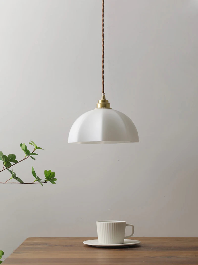 suspension nordique en métal et verre design industriel - vue 4 sur 7