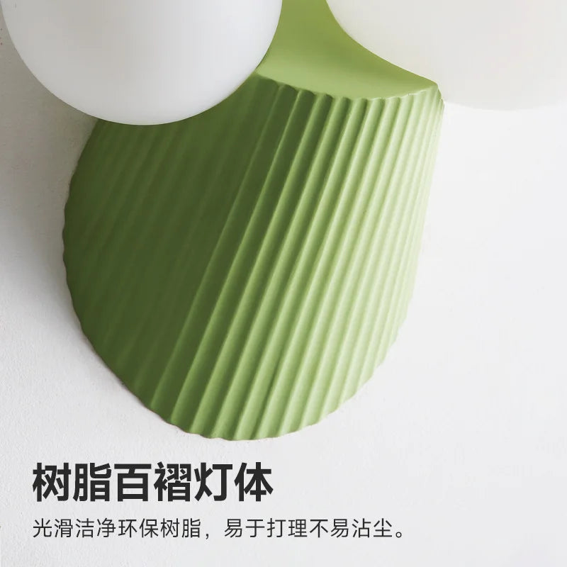 applique murale led cactus en résine verre pour étude - vue 5 sur 11
