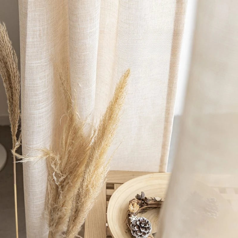 Rideau japonais plissé minimaliste pour salon chambre baie - vue 3 sur 11