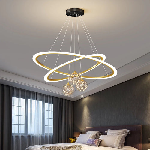 lustre en verre étoilé design moderne pour éclairage intérieur - vue 2 sur 9