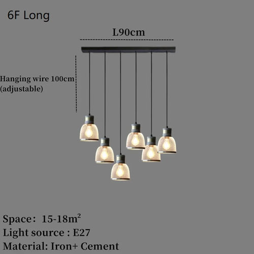 lampe suspendue en béton industriel avec abat-jour en fer - vue 14 sur 29