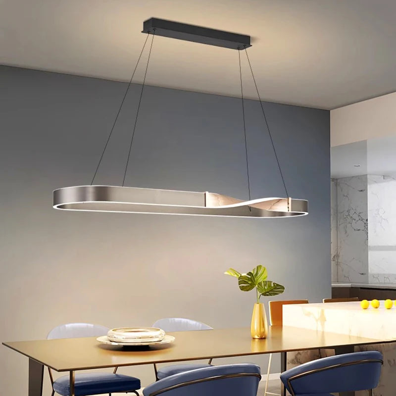 lustre led décoratif moderne suspension plafonnier éclairage intérieur