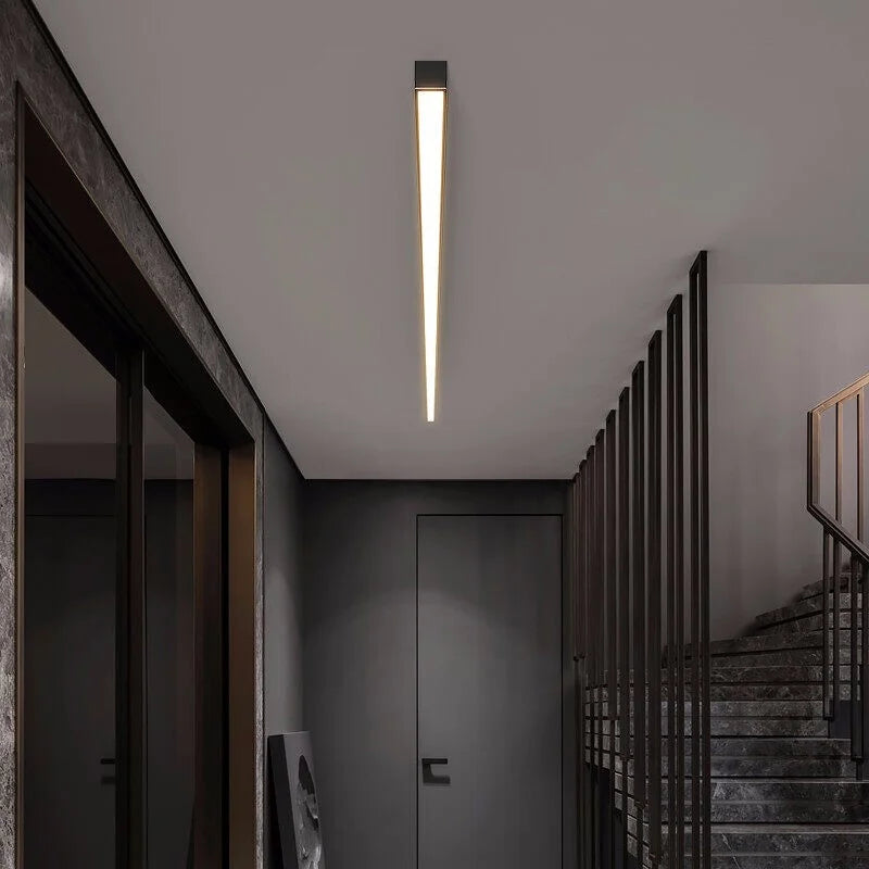plafonnier linéaire à led moderne style simple pour intérieur - vue 5 sur 8