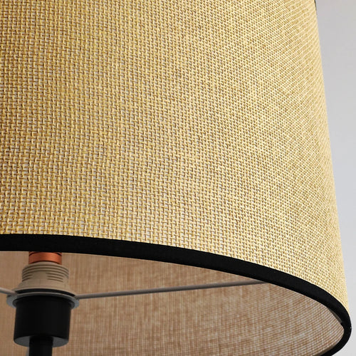 lampadaire en rotin tissé style rural créatif pour intérieur - vue 5 sur 8