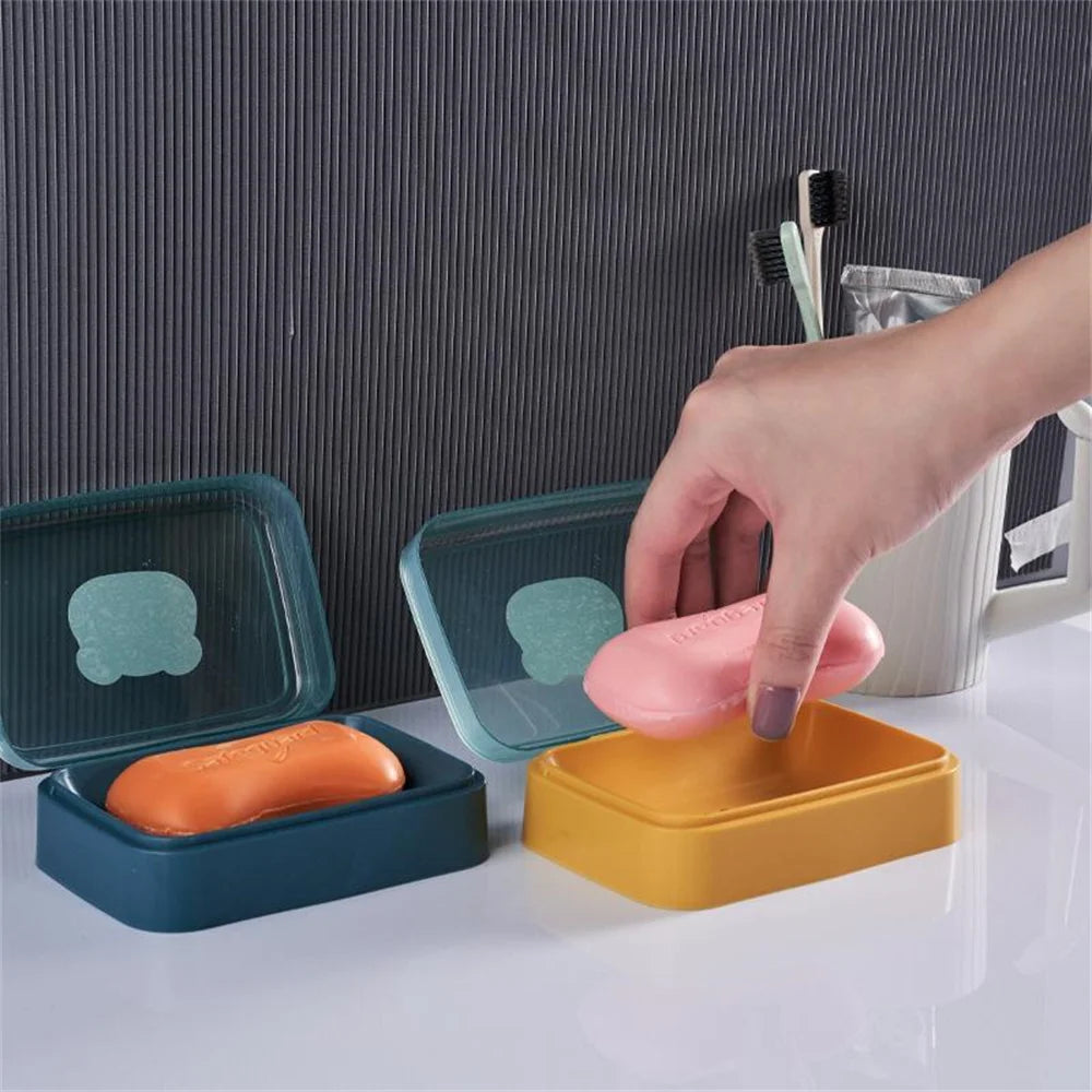 porte-savon avec couvercle pour savon sec et voyage - vue 4 sur 7