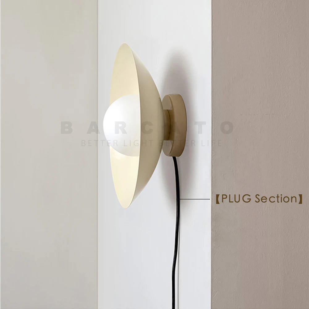 Plafonniers nordiques chambre d'enfants abat-jour en métal coloré 110V 220V Beige rouge G9 lampe moderne pour couloir allée intérieur créatif - vue 6 sur 8