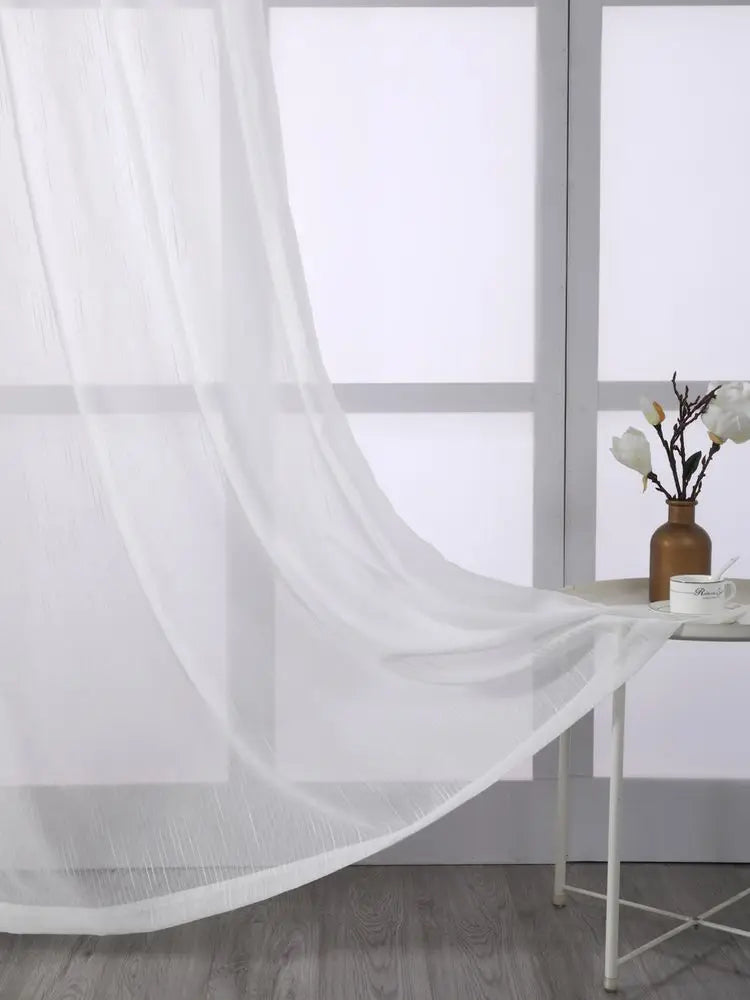 Voilage rayé style européen léger pour salon chambre