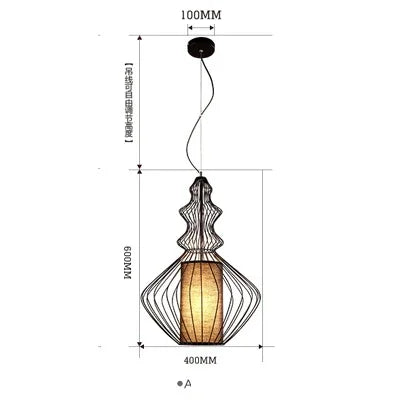 suspension vintage aristocrat pour restaurant et hôtel haut plafond - vue 11 sur 14