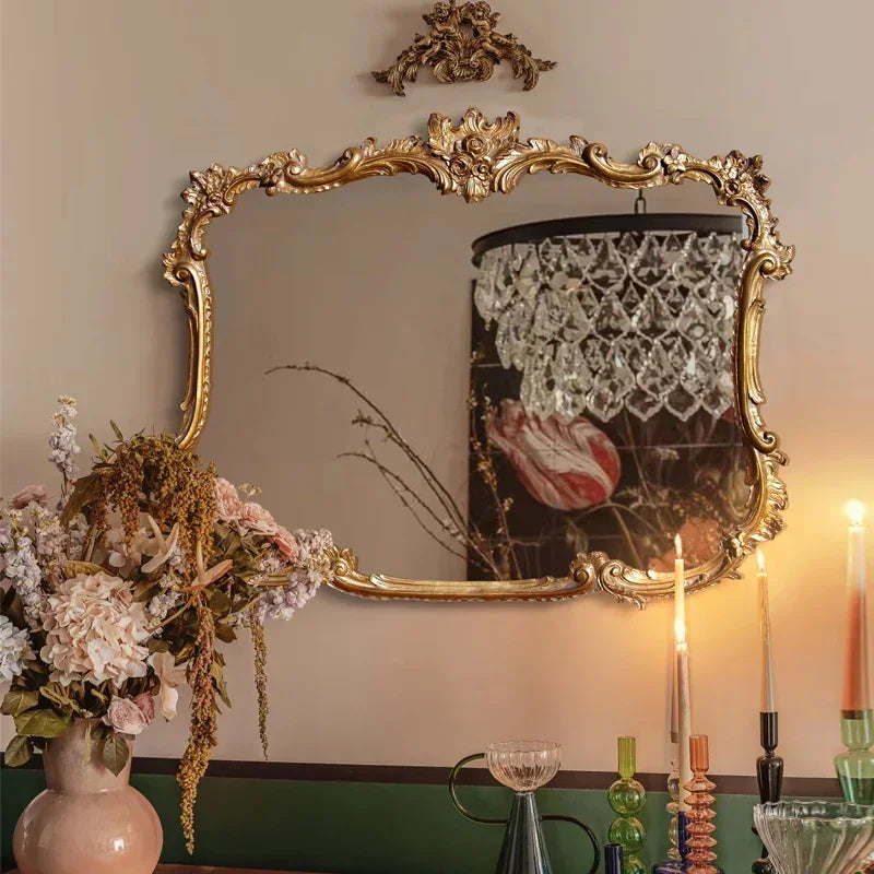 miroir décoratif mural à led style vintage pour maquillage