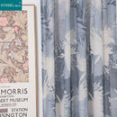 Rideau motif feuilles style naturel pour salon chambre