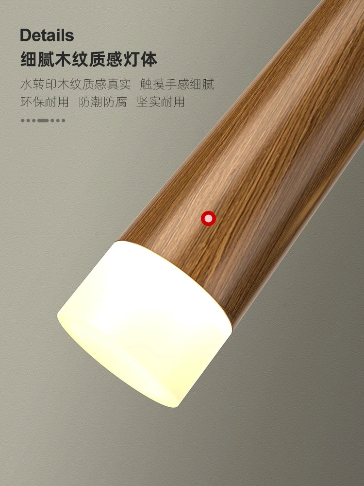 suspension led moderne pour escalier duplex nordique - vue 6 sur 12