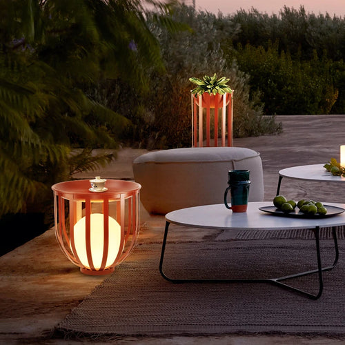 Lampadaire solaire de jardin lampe nordique en pot de fleurs pour Villa cour cour passerelle couloir décor extérieur IP65 éclairage étanche - vue 4 sur 18