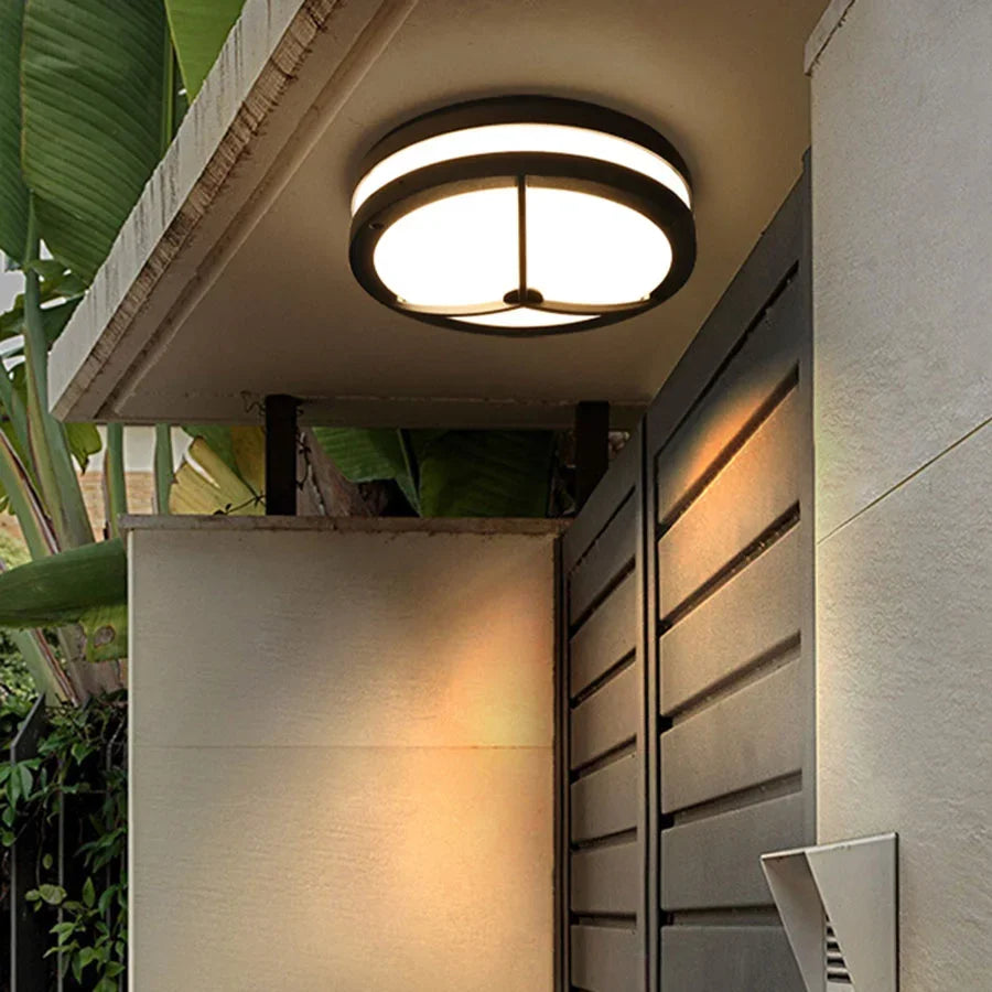 plafonnier extérieur étanche pour balcons allées couloirs porches - vue 7 sur 9