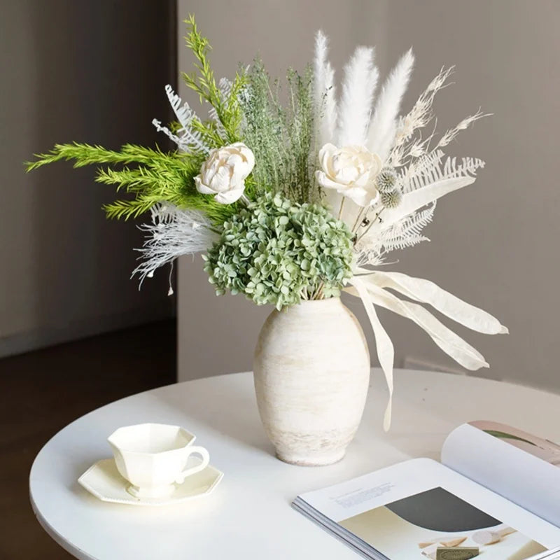 vases en céramique rétro faits main pour fleurs séchées - vue 7 sur 7