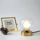 lampe de lecture led en verre doré pour décoration intérieure