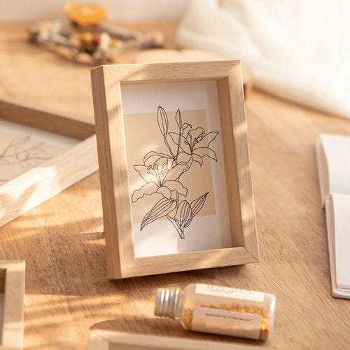 cadre photo en bois pour décoration murale et de bureau - vue 4 sur 6