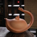 Théière céramique artisanale style kung fu rétro résistante