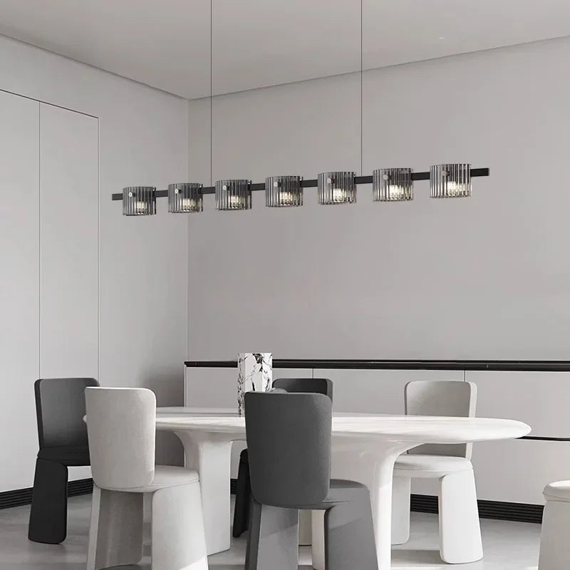 lustre moderne en verre minimaliste pour éclairage design - vue 3 sur 25