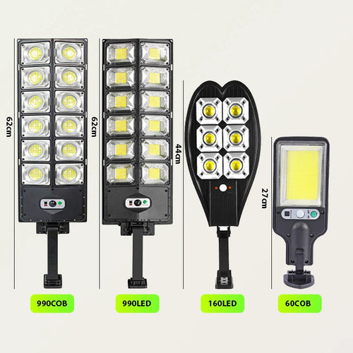 lampadaire solaire 600000 lumens avec capteur de mouvement étanche - vue 4 sur 11