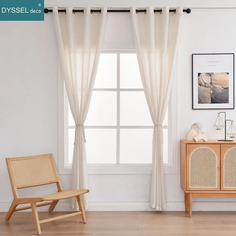 Rideau moderne à rayures style européen salon chambre