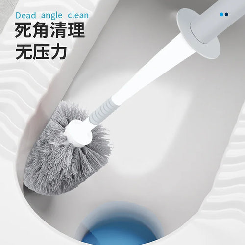 brosse de nettoyage pour toilettes avec support flexible - vue 2 sur 7