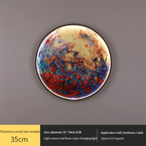 applique murale led en forme de lune pour décoration intérieure - vue 11 sur 17