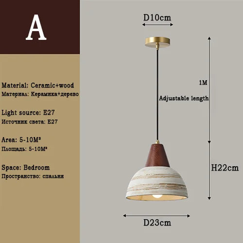 lustre moderne en céramique suspension pour décoration - vue 8 sur 8