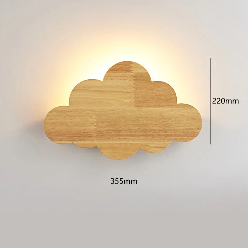 applique murale en bois style nordique moderne pour chambre d'enfant - vue 7 sur 7