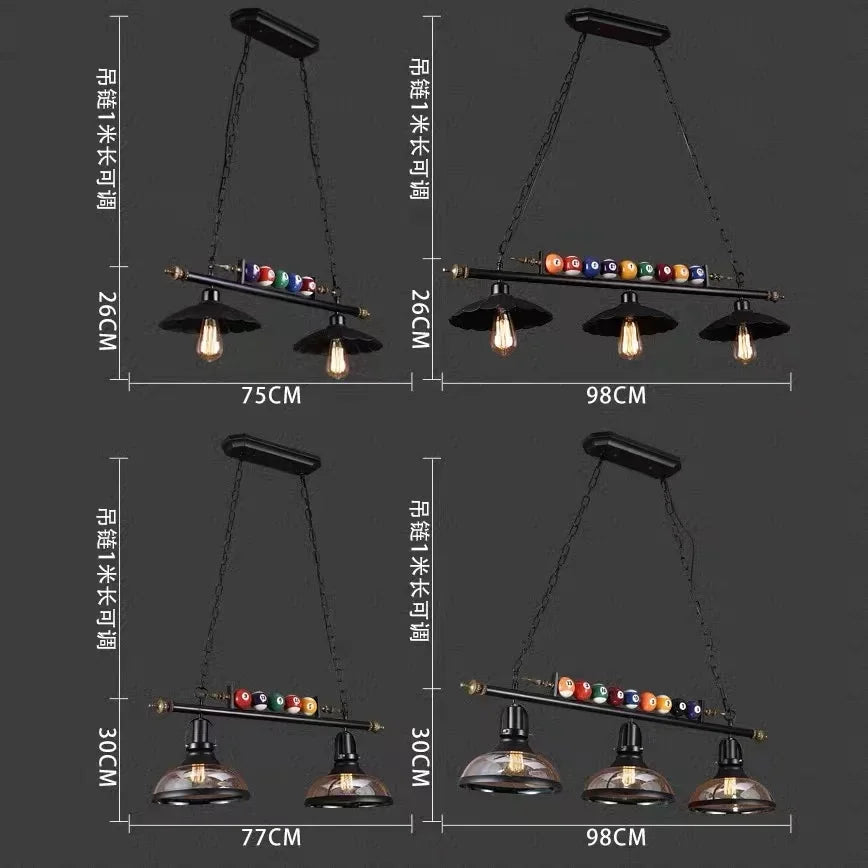 lustre rétro créatif pour restaurant bar et boutique - vue 4 sur 11