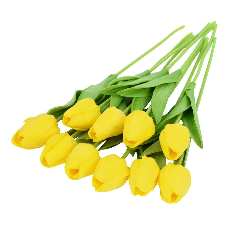 lot de 10 tulipes artificielles pour décoration de mariage et jardin - vue 25 sur 33