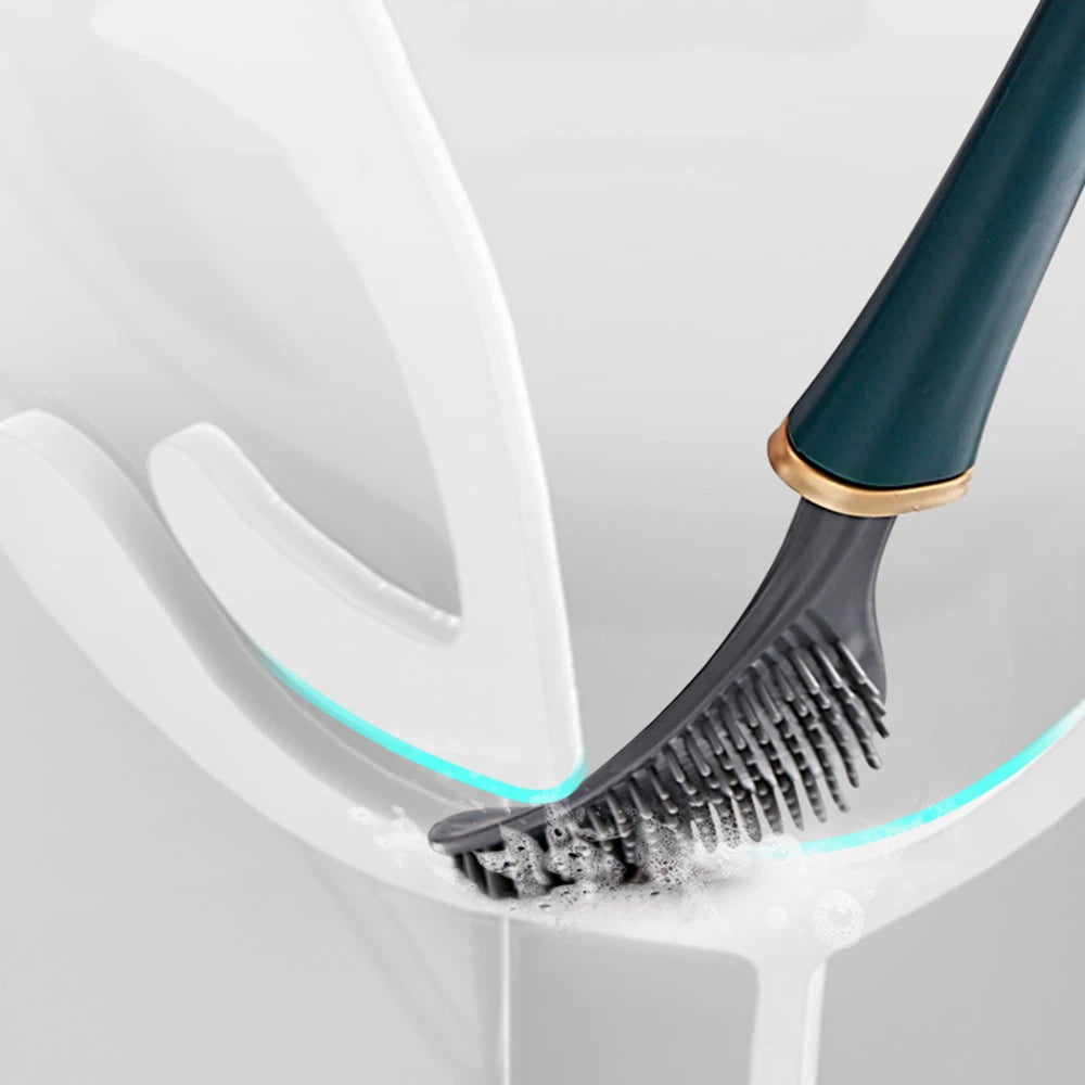 brosses modernes en silicone avec support pour nettoyage hygiénique - vue 5 sur 9